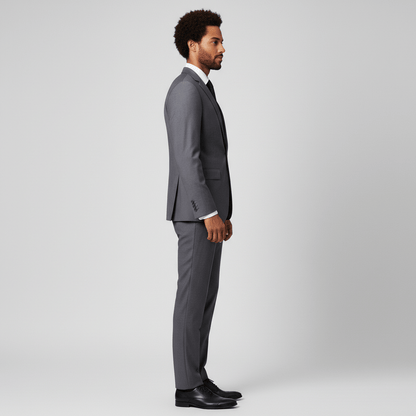 Classic Fit One Button Blazer with Pocket Details