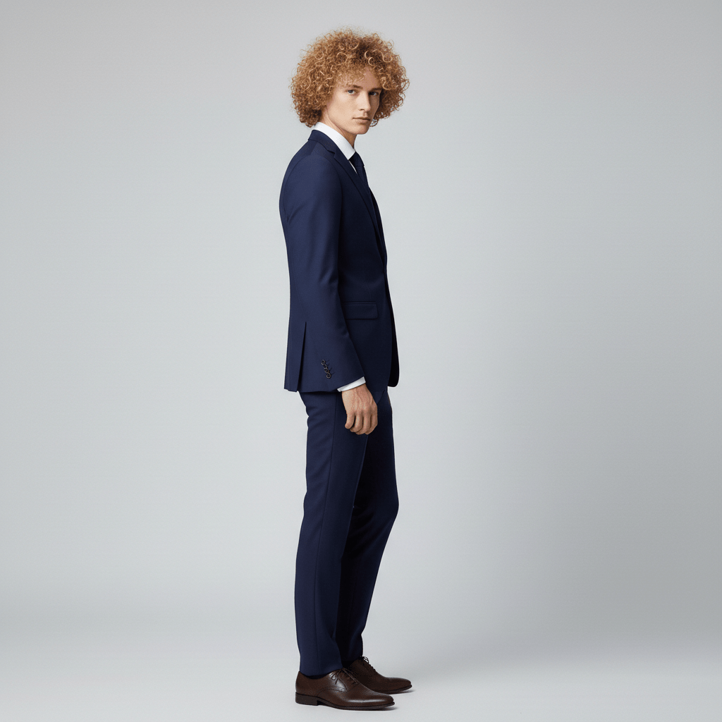 Classic Fit One Button Blazer with Pocket Details