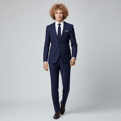 Classic Fit One Button Blazer with Pocket Details