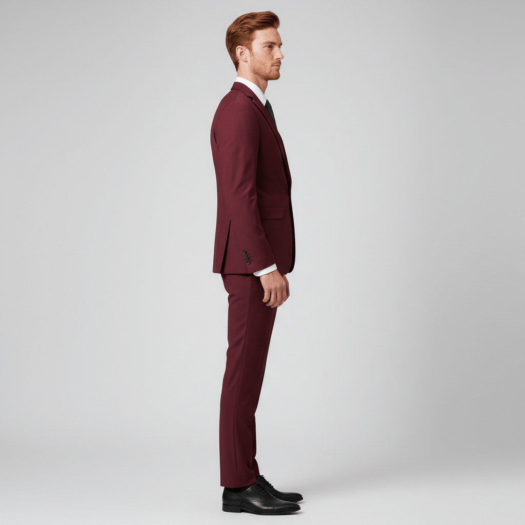 Classic Fit One Button Blazer with Pocket Details