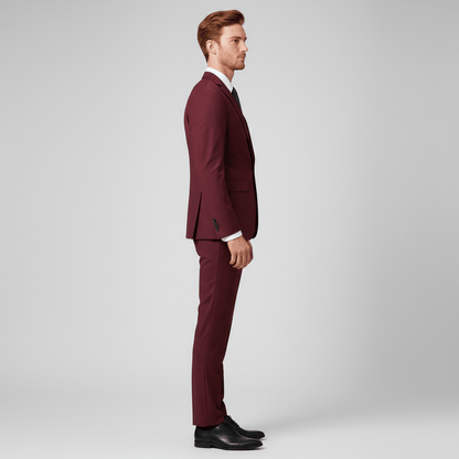 Classic Fit One Button Blazer with Pocket Details
