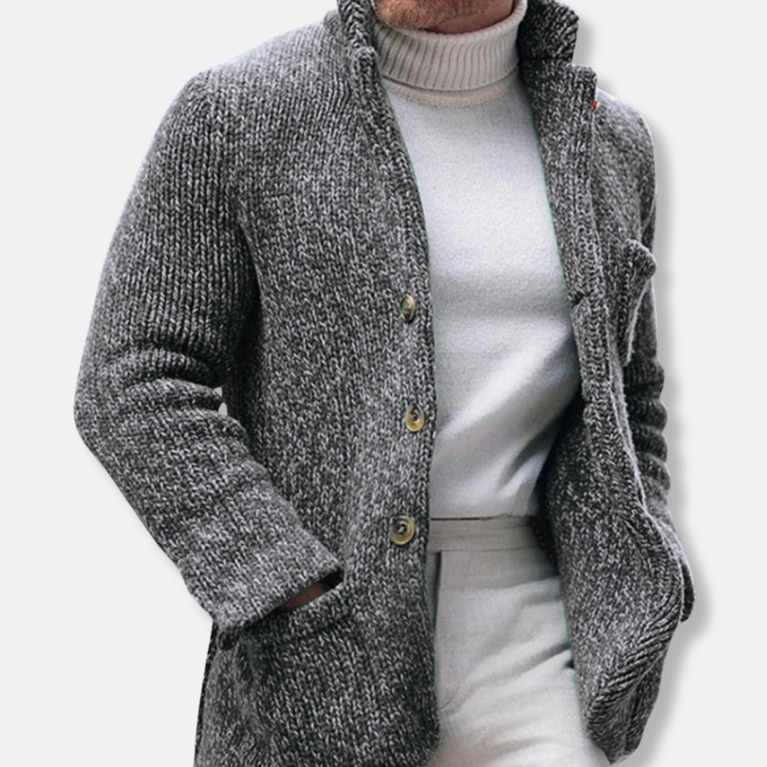 Slim Fit Knitted Winter Coat