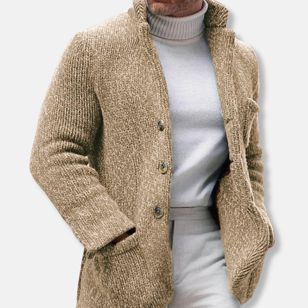 Slim Fit Knitted Winter Coat
