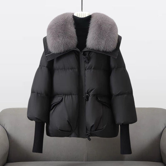 Warm Short Padded Parka Coat for Women - OutfitLondon