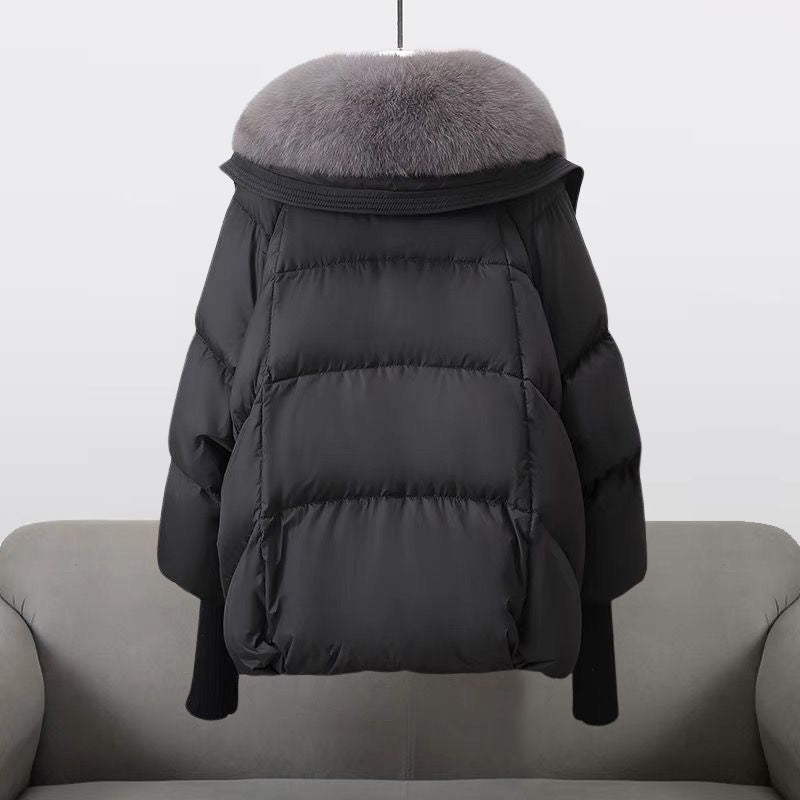 Warm Short Padded Parka Coat for Women
