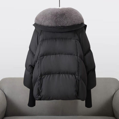 Warm Short Padded Parka Coat for Women