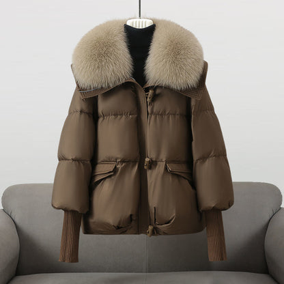 Warm Short Padded Parka Coat for Women