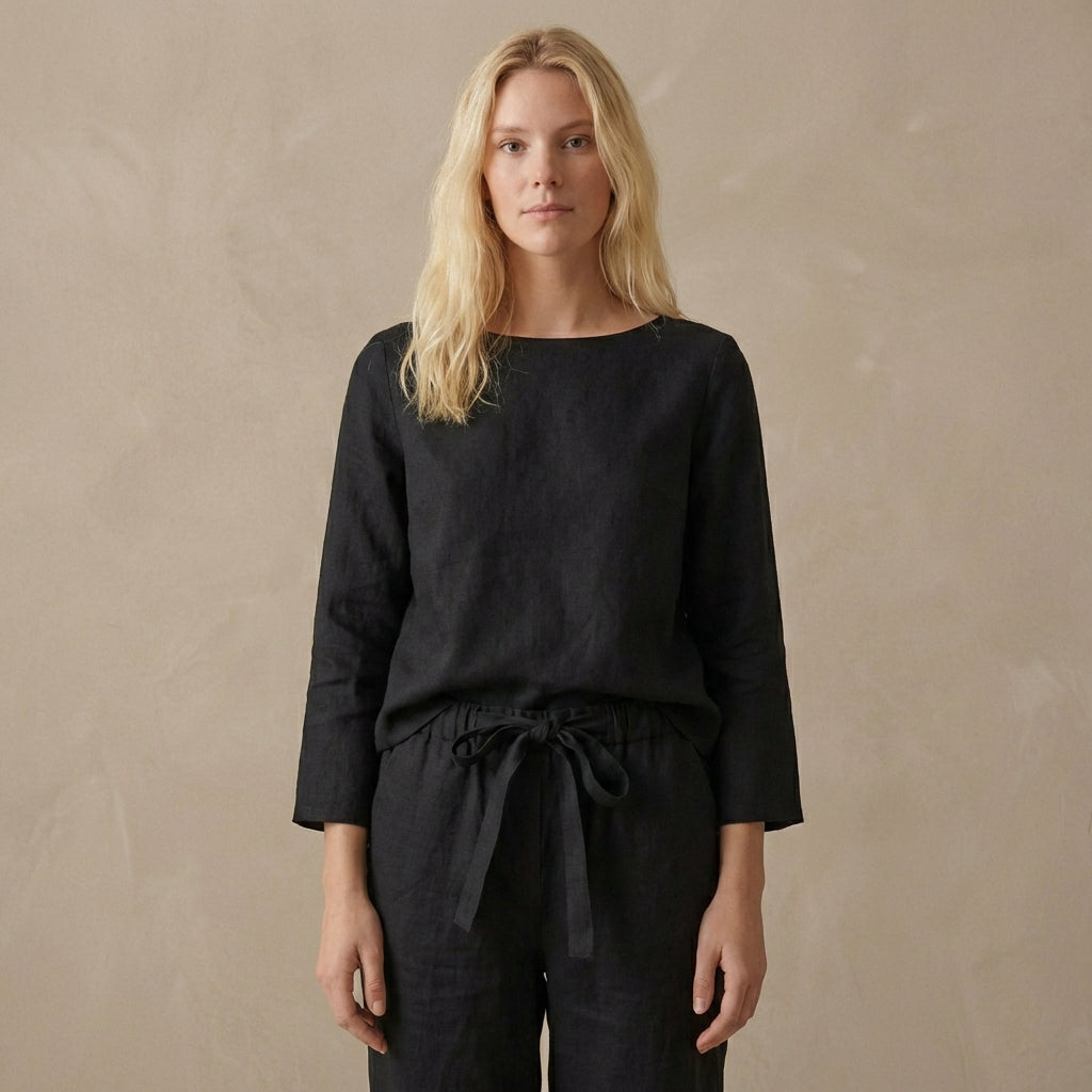 Comfy Women's Pajama Set - Loose Fit Top and Bottoms