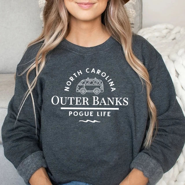Trendy NC Graphic Cold Weather Sweatshirt