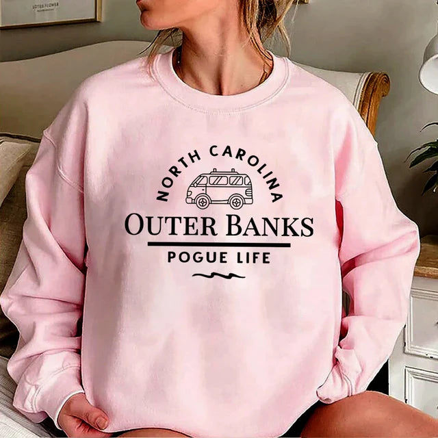 Trendy NC Graphic Cold Weather Sweatshirt