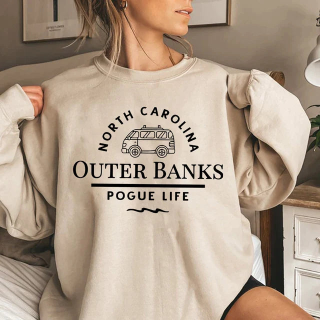Trendy NC Graphic Cold Weather Sweatshirt