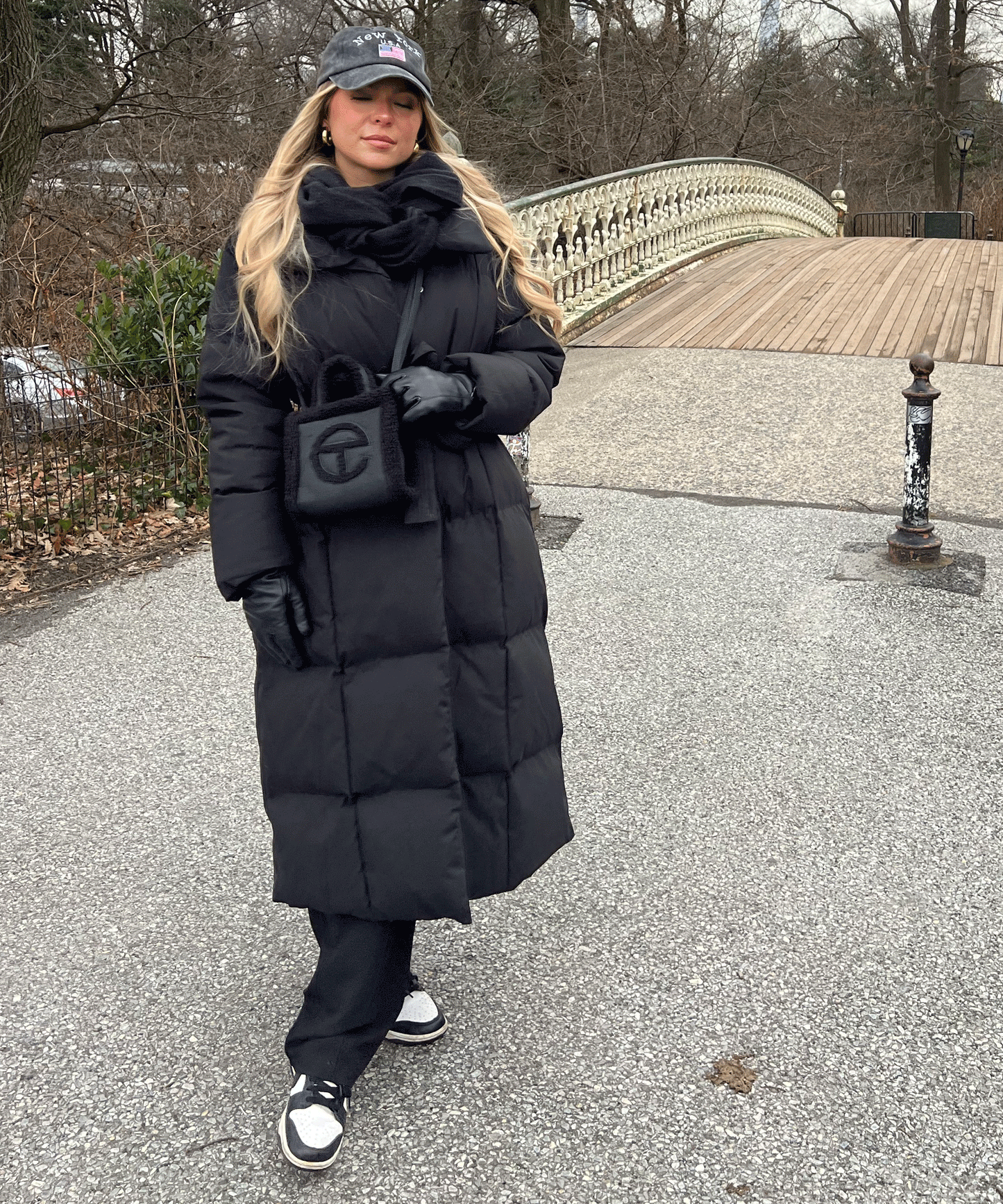 Large Black Parka Coat for Cold Weather