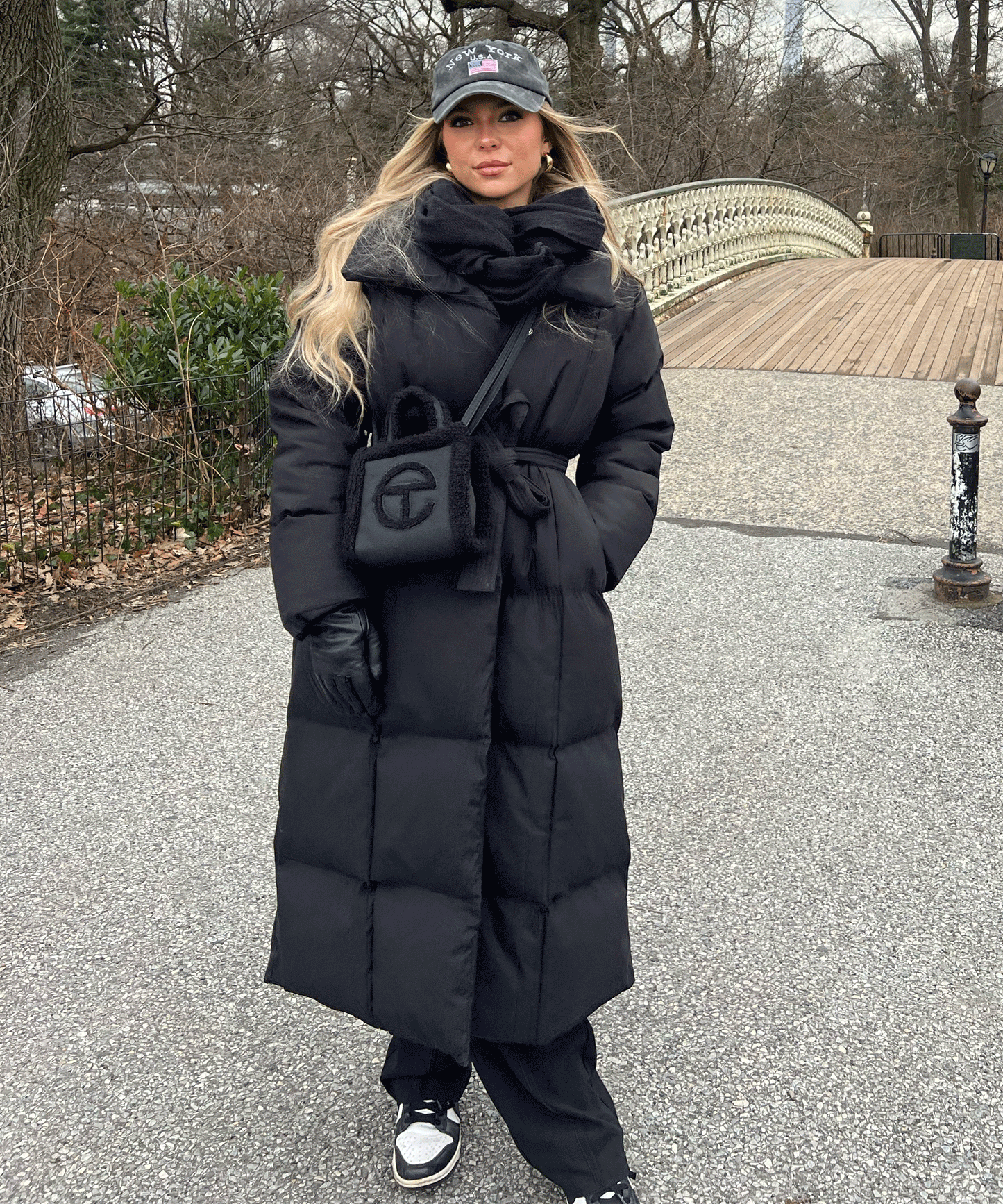 Large Black Parka Coat for Cold Weather