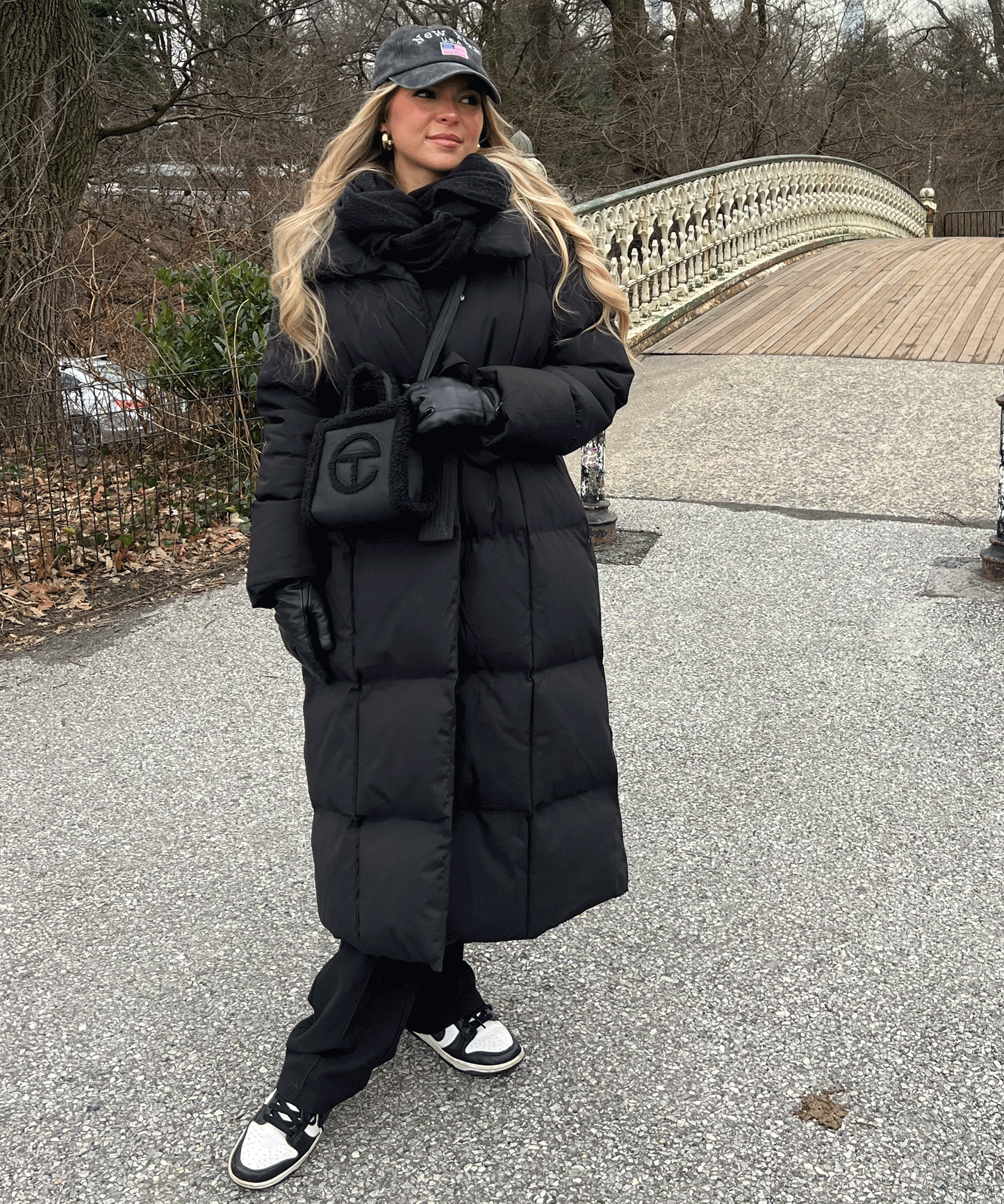 Large Black Parka Coat for Cold Weather