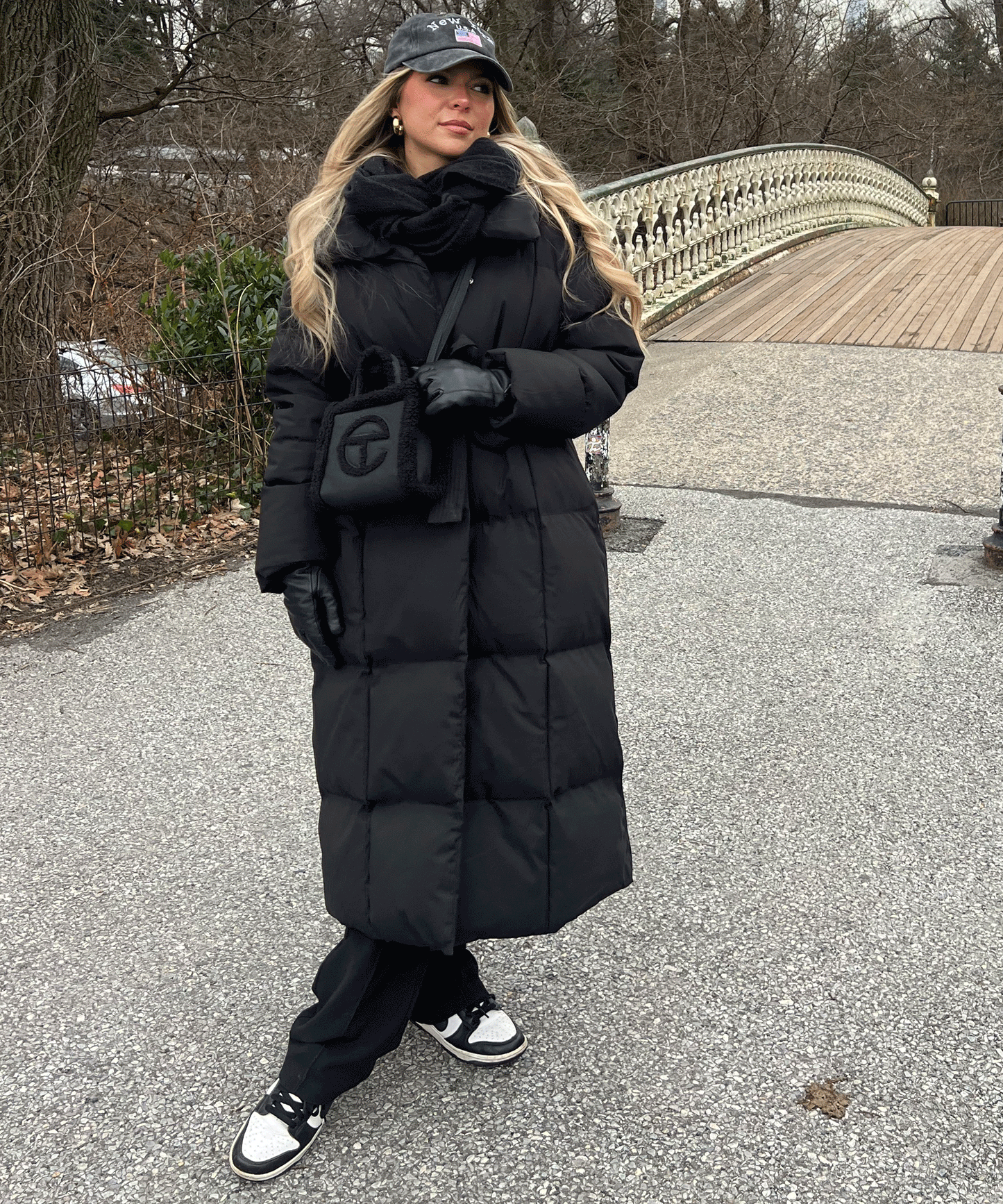Large Black Parka Coat for Cold Weather