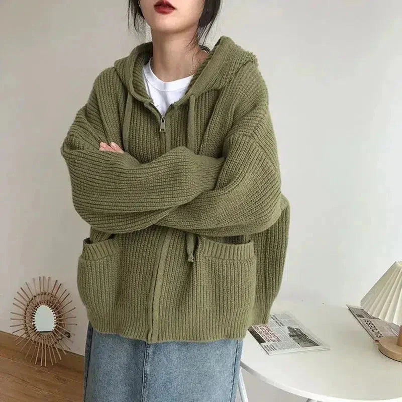 Soft Women's Open Front Sweater Jacket