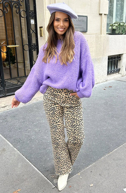 Cozy Large Knit Sweater for Women