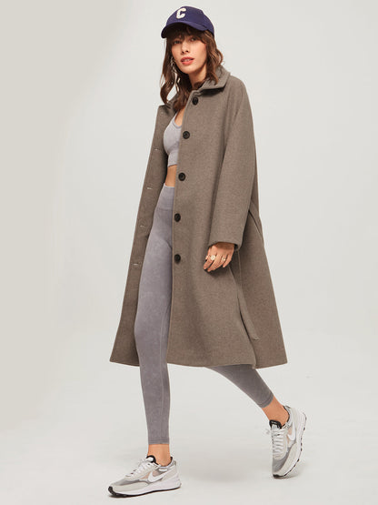 Warm Oversized Parka Coat with Belted Waist - OutfitLondon