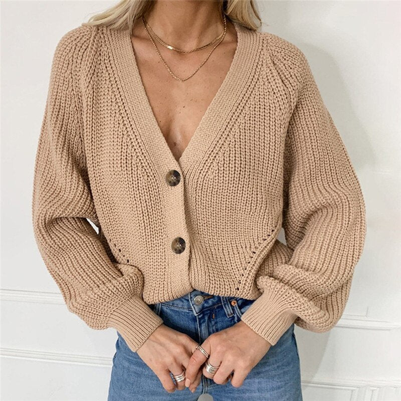 Cozy Women's Oversized Sweater Cardigan Soft Open Front - OutfitLondon