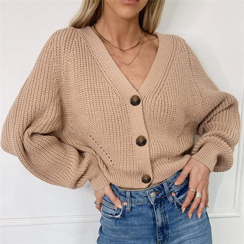 Cozy Women's Oversized Sweater Cardigan Soft Open Front