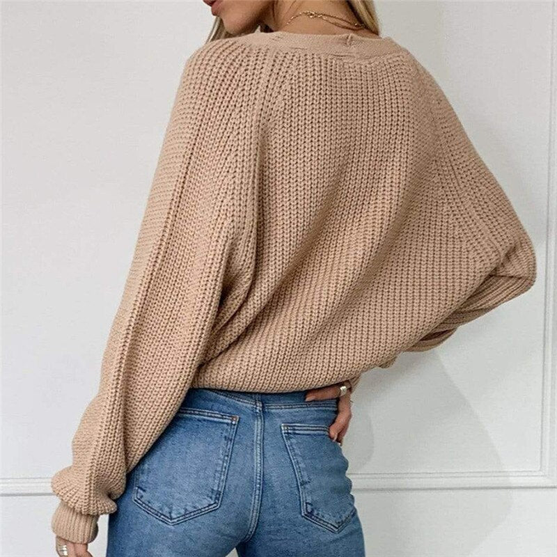 Cozy Women's Oversized Sweater Cardigan Soft Open Front