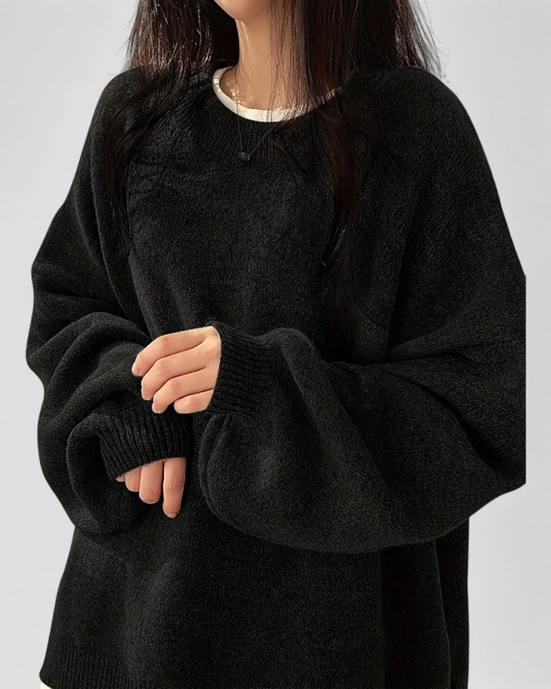 Soft Oversized Women's Knit Sweater - OutfitLondon