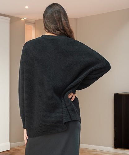Comfortable Large Button Front Cardigan Sweater