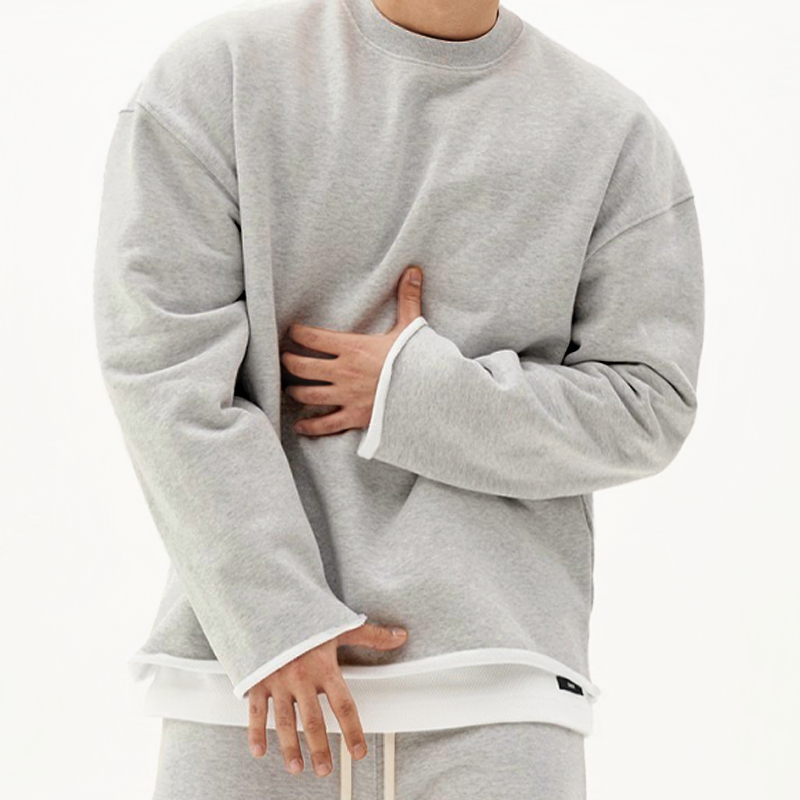 Relaxed Fit Hoodie Long Sleeve Casual Top - OutfitLondon
