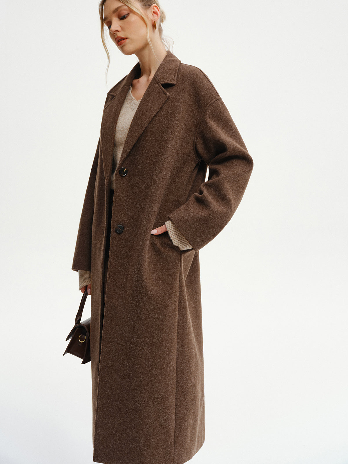 Relaxed Fit Wool Winter Overcoat