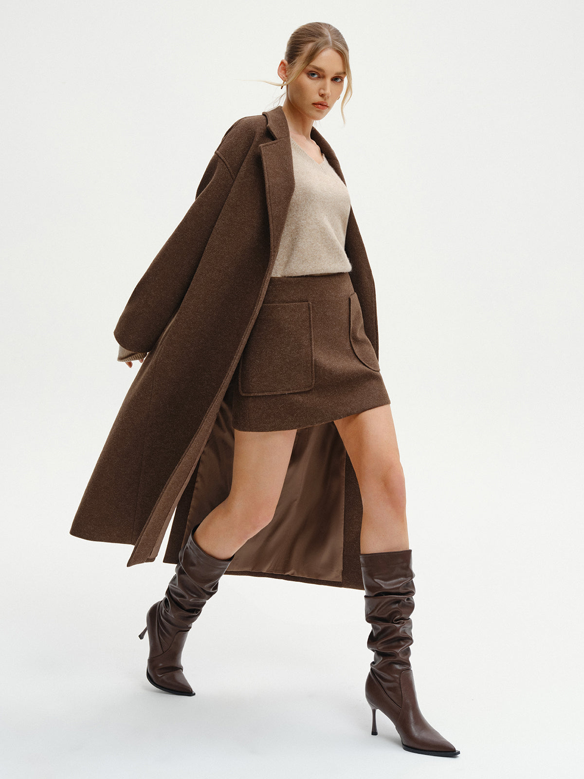 Relaxed Fit Wool Winter Overcoat