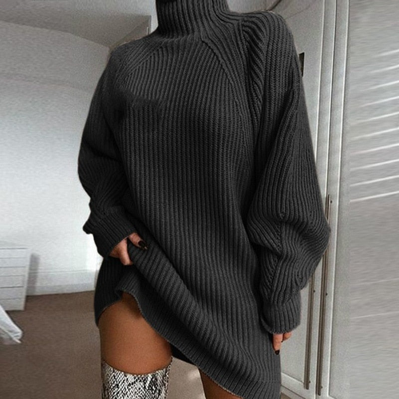 Cozy Oversized Knit Sweater for Women - OutfitLondon