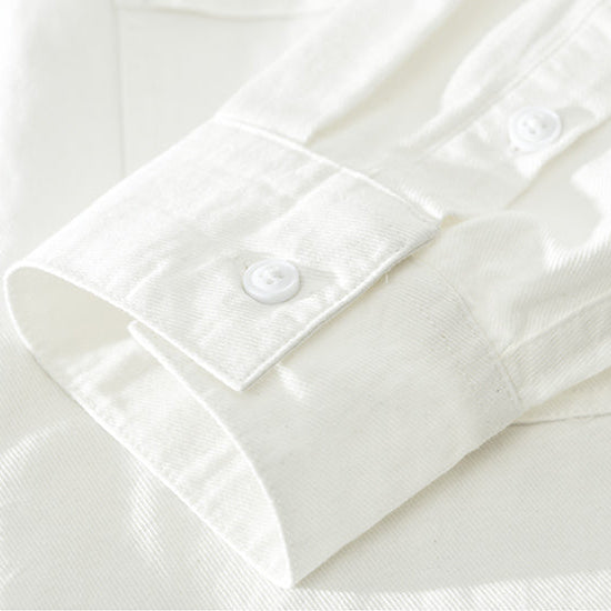 Relaxed Fit Cotton Long Sleeve Shirt