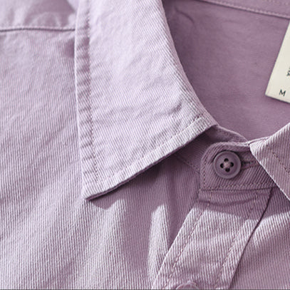 Relaxed Fit Cotton Long Sleeve Shirt