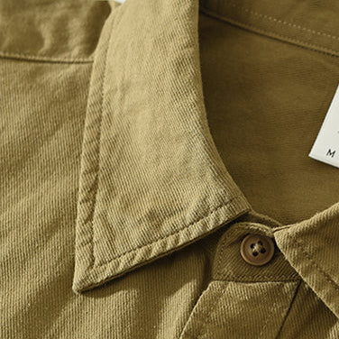 Relaxed Fit Cotton Long Sleeve Shirt