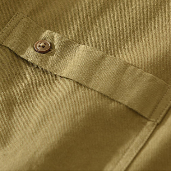 Relaxed Fit Cotton Long Sleeve Shirt