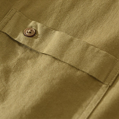 Relaxed Fit Cotton Long Sleeve Shirt