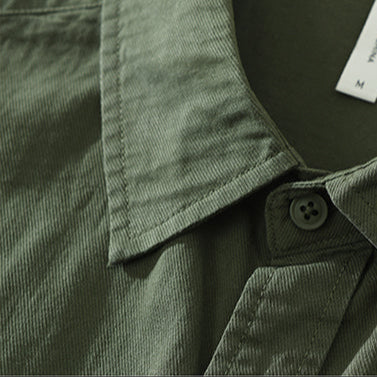 Relaxed Fit Cotton Long Sleeve Shirt
