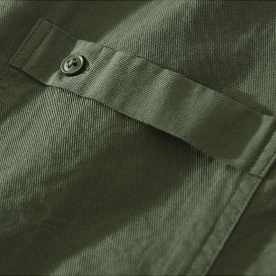 Relaxed Fit Cotton Long Sleeve Shirt