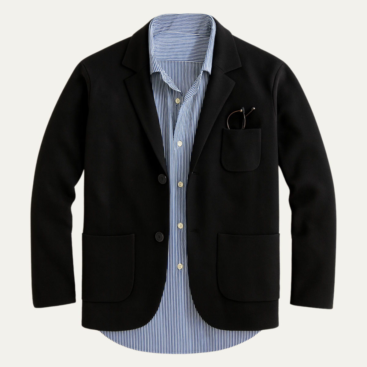 Men's Linen Blazer Beige