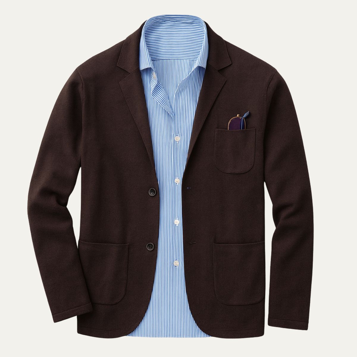 Men's Linen Blazer Beige