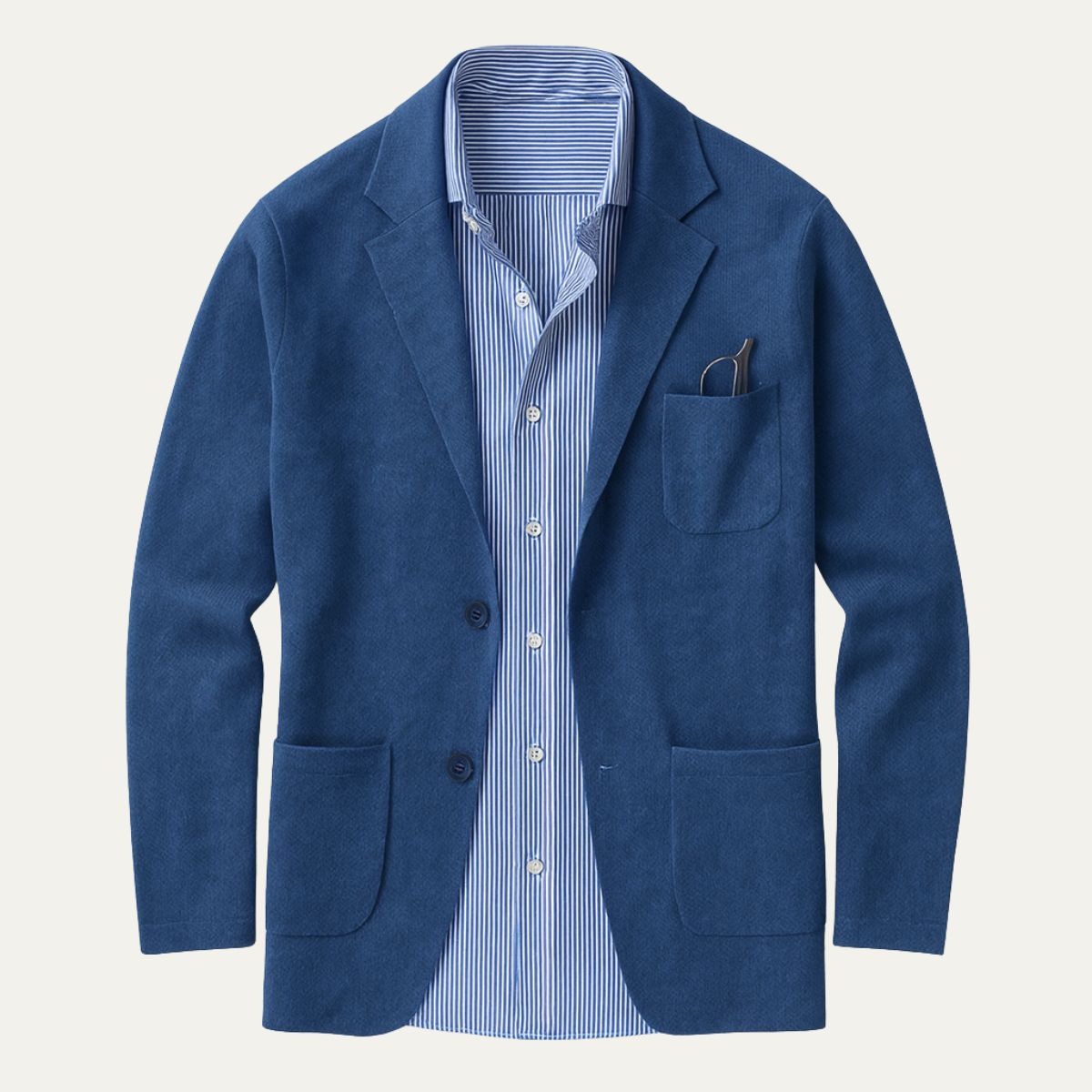 Men's Linen Blazer Beige