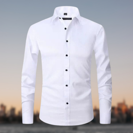 Wrinkle Free Stretch Dress Shirt - OutfitLondon