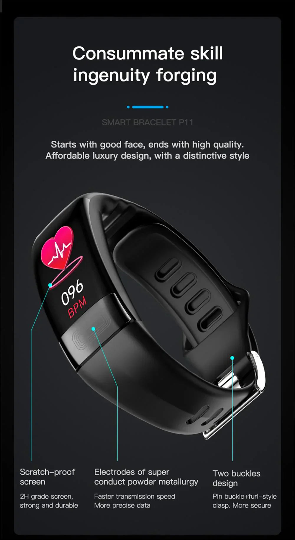 Accurate Fitness Tracker with Heart Rate Monitor