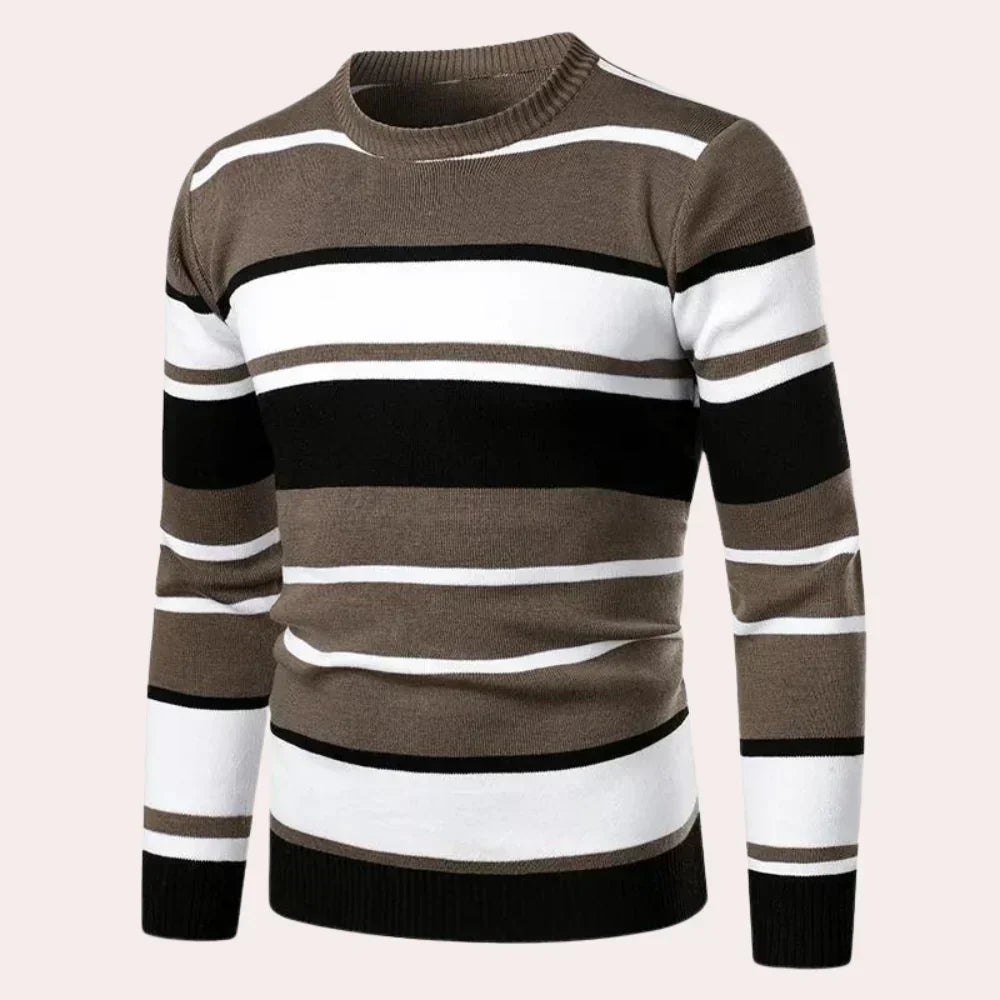 Men's Classic Stripe Crew Sweater
