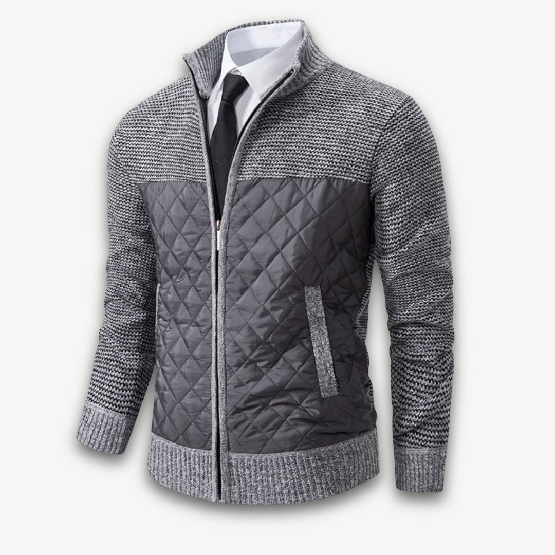 Insulated Mens Padded Coat - Warm Winter Jacket