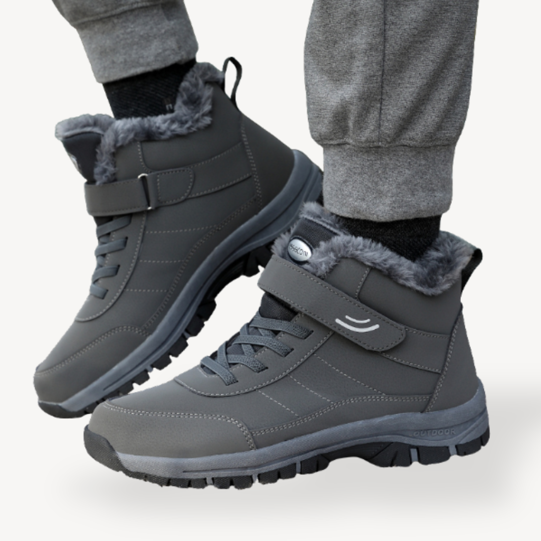 Insulated Warm Waterproof Snow Boots for Men - OutfitLondon