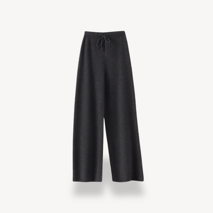 Soft Women's Wide Leg Cashmere Trousers