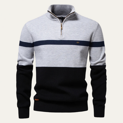 Men's Classic Quarter Zip Pullover Sweater