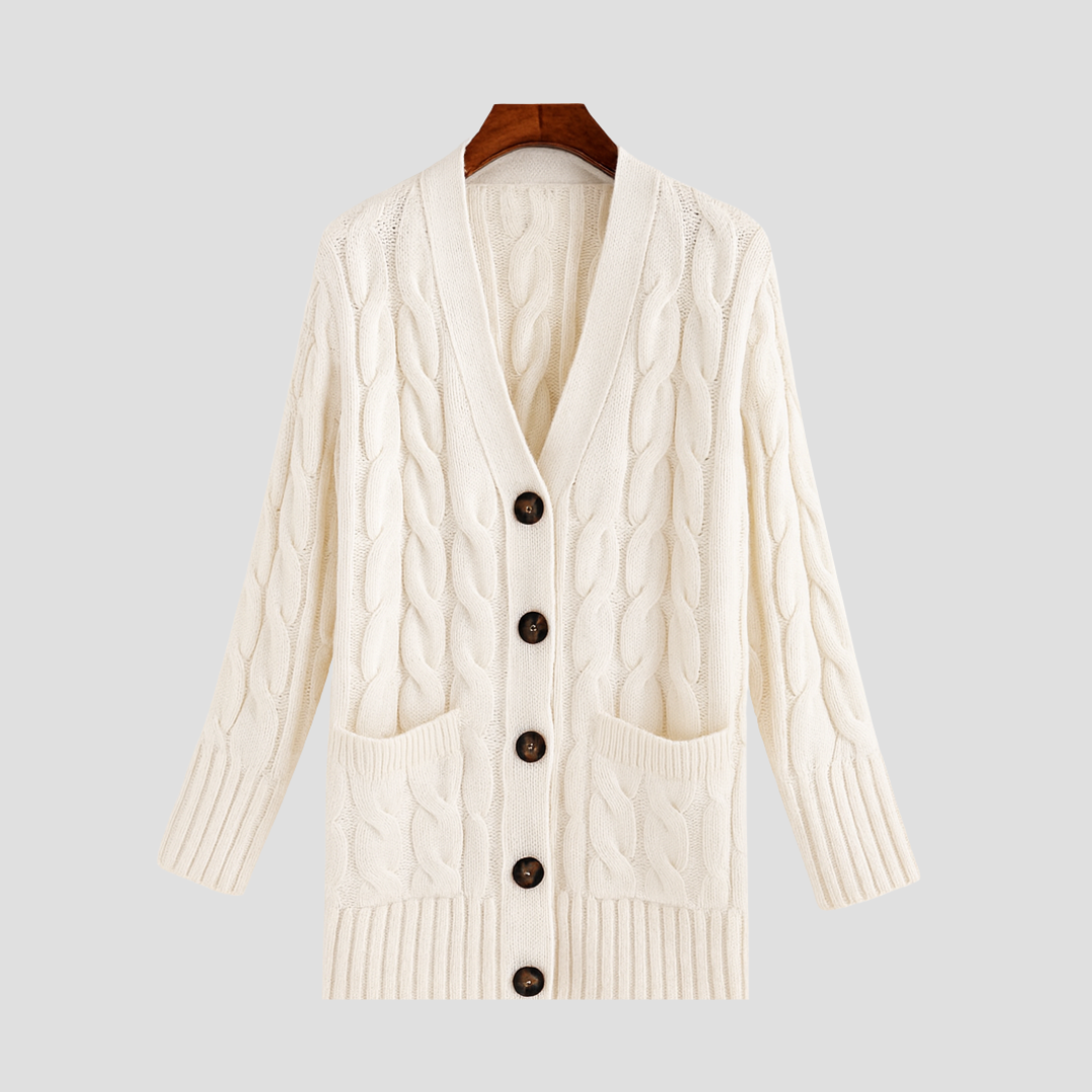 Soft Warm Cable Knit Sweater - OutfitLondon