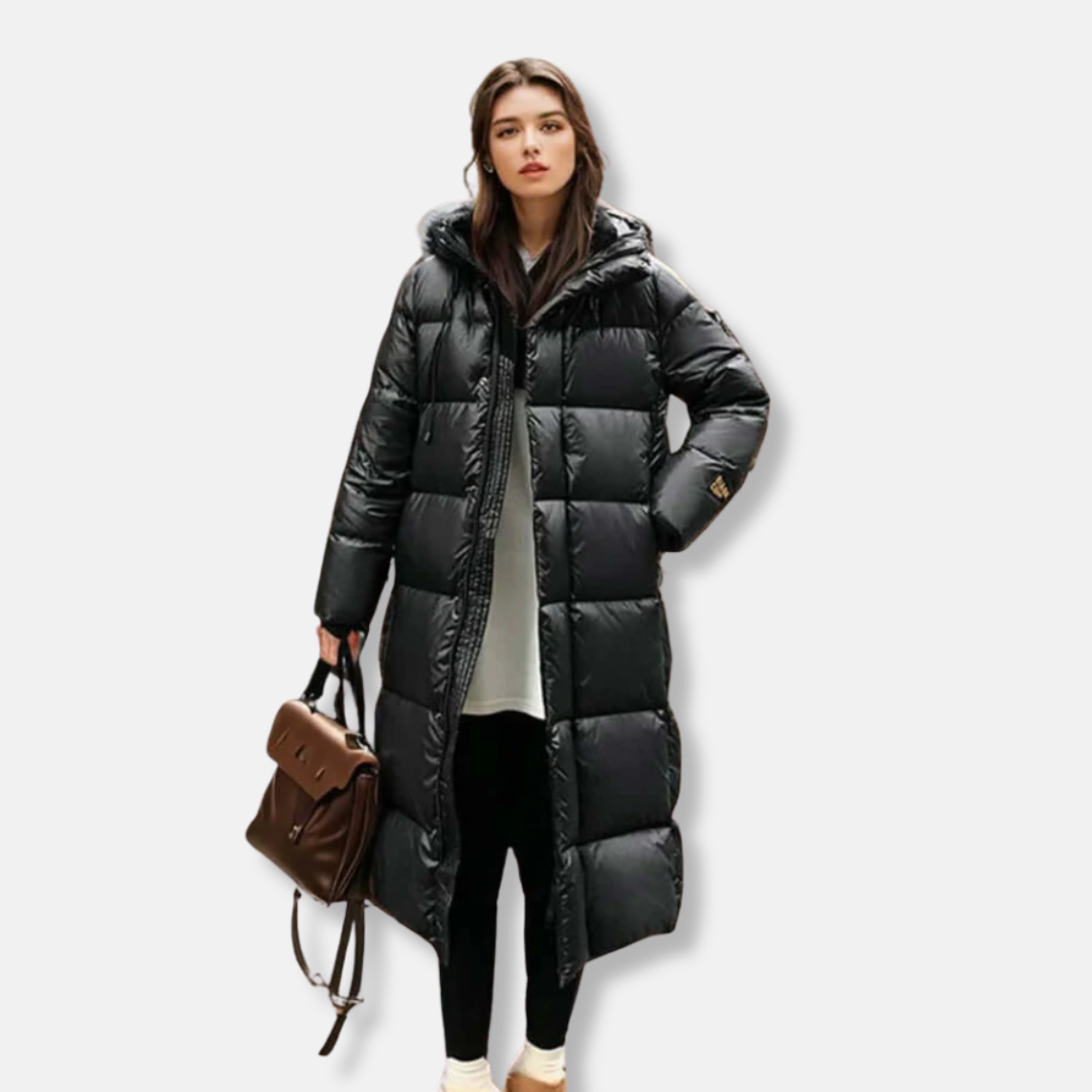 Warm Oversized Quilted Puffer Coat - OutfitLondon